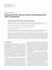 Research paper thumbnail of Interconnected TiO 2 nanowire networks for PbS quantum dot solar cell applications