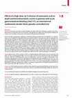 Research paper thumbnail of Effects of a high-dose 24-h infusion of tranexamic acid on death and thromboembolic events in patients with acute gastrointestinal bleeding (HALT-IT): an international randomised, double-blind, placebo-controlled trial