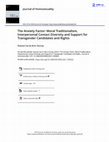 Research paper thumbnail of The Anxiety Factor: Moral Traditionalism, Interpersonal Contact Diversity and Support for Transgender Candidates and Rights