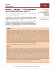 Research paper thumbnail of Metallic Material Characterization Using Acoustics Signal Analysis