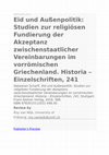 Research paper thumbnail of van Wijk on Scharff, Eid und Außenpolitik: Studien zur religiösen Fundierung der Akzeptanz zwischenstaatlicher Vereinbarungen im vorrömischen Griechenland. BMCR