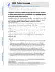 Research paper thumbnail of Antigenic evolution of H9N2 chicken influenza viruses isolated in China during 2009-2013 and selection of a candidate vaccine strain with broad cross-reactivity