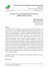 Research paper thumbnail of Brand Value And Marketing Wellness Of Deposit Money Banks