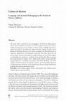 Research paper thumbnail of Crimes of diction: Language and national belonging in the fiction of Amara Lakhous