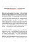 Research paper thumbnail of The Social Contract Theory in a Global Context