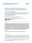 Research paper thumbnail of IPO Stocks Performance Imperfection: A Review of Models and Empirical Works By Alex A. A. Bruce1 , P. M. C. Thilakaratne2