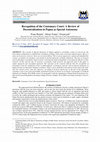 Research paper thumbnail of Recognition of the Customary Court : A Review of Decentralization in Papua as Special Autonomy