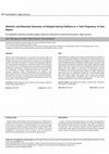 Research paper thumbnail of Obstetric and Neonatal Outcomes of Delayed Interval Delivery in a Twin Pregnancy: A Case Report