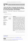 Research paper thumbnail of All Over the Map: A Systematic Literature Review and State Policy Scan of Medicaid Buy-In Programs for Working Individuals with Disabilities