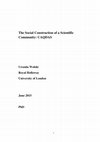 Research paper thumbnail of The social construction of a scientific community : CAQDAS