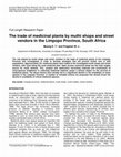 Research paper thumbnail of The Trade of Medicinal Plants by Muthi Shops and Street Vendors in the Limpopo Province South Africa