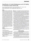 Research paper thumbnail of Quantification of Lactate-Dehydrogenase and Cell Viability in Postmortem Human Dental Pulp