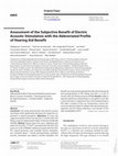 Research paper thumbnail of Assessment of the Subjective Benefit of Electric Acoustic Stimulation with the Abbreviated Profile of Hearing Aid Benefit