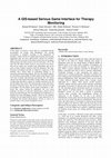 Research paper thumbnail of A GIS-based serious game interface for therapy monitoring