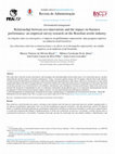 Research paper thumbnail of Relationship between eco-innovations and the impact on business performance: an empirical survey research on the Brazilian textile industry