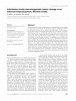 Research paper thumbnail of Life-history traits and ontogenetic colour change in an arboreal tropical python, Morelia viridis