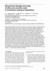 Research paper thumbnail of Dimensional changes and creep of silica core ceramics used in investment casting of superalloys