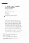 Research paper thumbnail of Convent girls, feminism, and community psychology