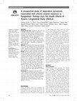 Research paper thumbnail of A prospective study of respiratory symptoms associated with chronic arsenic exposure in Bangladesh: findings from the Health Effects of Arsenic Longitudinal Study (HEALS)