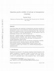 Research paper thumbnail of Quantum gravity stability of isotropy in homogeneous cosmology