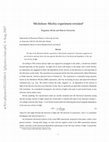 Research paper thumbnail of Michelson-Morley experiment revisited