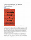 Research paper thumbnail of Temporary People by Deepak Unnikrishnan