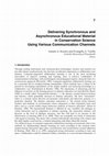 Research paper thumbnail of Delivering Synchronous and Asynchronous Educational Material in Conservation Science Using Various Communication Channels