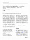 Research paper thumbnail of Soil carbon and litter development along a reconstructed biodiverse forest chronosequence of South-Western Australia