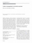 Research paper thumbnail of Cadaver decomposition in terrestrial ecosystems