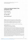 Research paper thumbnail of A Site-Level Market Model of the Antiquities Trade