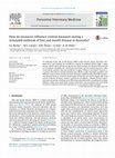 Research paper thumbnail of How do resources influence control measures during a simulated outbreak of foot and mouth disease in Australia?