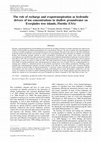 Research paper thumbnail of The role of recharge and evapotranspiration as hydraulic drivers of ion concentrations in shallow groundwater on Everglades tree islands, Florida (USA)