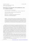 Research paper thumbnail of Fluctuation of incoming flux with multiplicative noise on a scale-free network