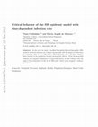 Research paper thumbnail of Critical behavior of the SIS epidemic model with time-dependent infection rate