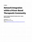 Research paper thumbnail of Network integration within a prison-based therapeutic community