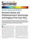 Research paper thumbnail of Resonance Raman and Photoluminescence Spectroscopy and Imaging of Few-Layer MoS 2 Molecular Spectroscopy Workbench