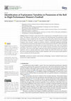 Research paper thumbnail of Identification of Explanatory Variables in Possession of the Ball in High-Performance Women’s Football