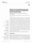 Research paper thumbnail of Players’ On-Court Movements and Contextual Variables in Badminton World Championship