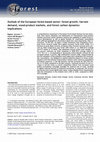 Research paper thumbnail of Outlook of the European forest-based sector: forest growth, harvest demand, wood-product markets, and forest carbon dynamics implications