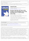 Research paper thumbnail of Boozing, brawling, and community building: sport-facilitated community development in a rural Ontario community