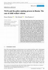 Research paper thumbnail of NGOs and the policy‐making process in Russia: The case of child welfare reform