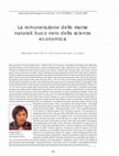 Research paper thumbnail of Chang - Piccinini - Iseppi - La Remunerazione Delle Risorse Naturali - Buco Nero Della Scienza Economica