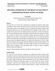 Research paper thumbnail of Sectoral Estimation of the Impact of Electricity Consumption on Real Output in Ghana