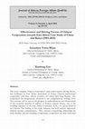 Research paper thumbnail of Effectiveness and Driving Factors of Chinese Cooperation towards East Africa: Case Study of China and Kenya (1963-2021)