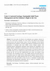 Research paper thumbnail of Article Cairo’s Contested Garbage: Sustainable Solid Waste Management and the Zabaleen’s Right to the City