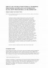 Research paper thumbnail of Impact of contractor internal tendering procedure governance on tender win-rates: How procedures can be improved