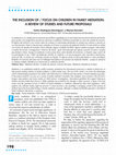 Research paper thumbnail of The Inclusion of / Focus on Children in Family Mediation: A Review of Studies and Future Proposals