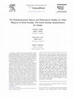 Research paper thumbnail of The Multidimensional Nature and Multicultural Validity of a New Measure of Social Anxiety: The Social Anxiety Questionnaire for Adults