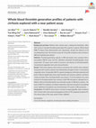 Research paper thumbnail of Whole blood thrombin generation profiles of patients with cirrhosis explored with a near patient assay