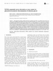 Research paper thumbnail of Ti/TiO2 nanotube array electrode as a new sensor to photoelectrocatalytic determination of ethylene glycol